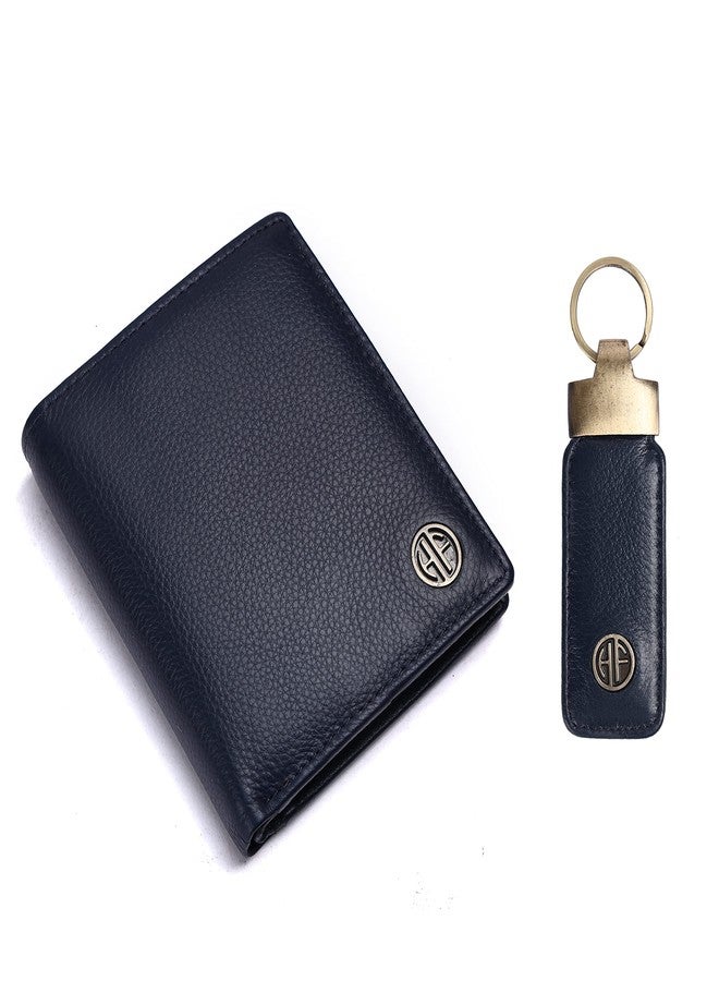 HAMMONDS FLYCATCHER Gift for Men Combo - Genuine Leather Wallet Keyring Combo - Wallet for Men Leather Original - Birthday Special & Unique Gift Ideas for Husband, Boyfriend, Teachers, Father - Image 1